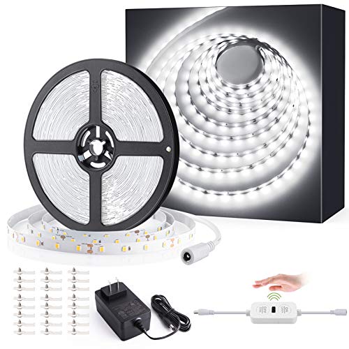 Ustellar 40ft LED Strip Lights Hand Wave Activated Control, 720 LEDs Dimmable Light Strip 24V