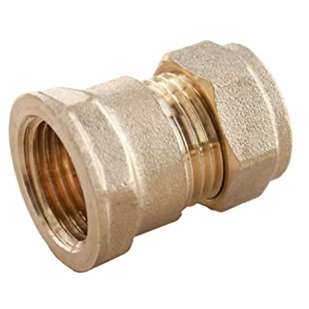 Plumb Pak PF10 15mm x 1/2-inch Female Compression Straight Coupler (Pack of 5)