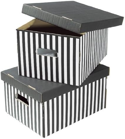 Compactor Set 2 Cajas DE Carton, Negro: Amazon.es: Hogar
