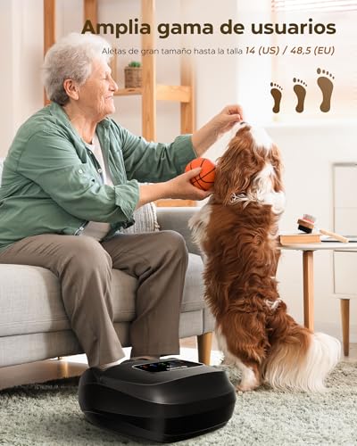 EaseZen Shiatsu Foot Massager with Heat, Foot Massager for Relaxation with Remote Control and LCD Display, Perfect Gift for Them/Them/Mother/Parents, Suitable up to Size 48