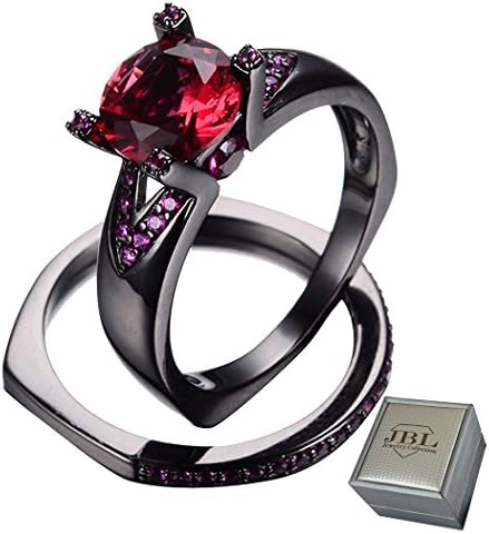JBL Jewelry Collection Women's Gold Filled Wedding Ring, Size 7 Red