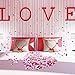 Patelai 4000 Pieces Heart Confetti Metallic Foil Red White Pink Heart Confetti for Valentine's Day Wedding Party Decor