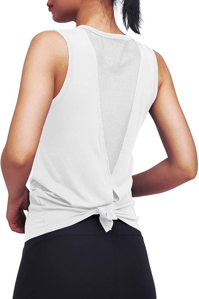 Mippo Workout Tops for Women Yoga Tank Tops Gym Shirs Workout Clothes: Clothing