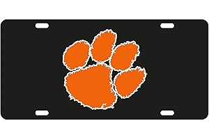 Decorvo College License Plate Acrylic Tag - Car Truck Accessory (Clemson)