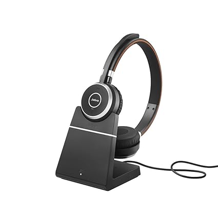 Jabra Evolve 65 MS Stereo Wireless-Bluetooth-Headset für PC/Smartphone/Tablet, telefonieren und Musik hören, Skype for Busine