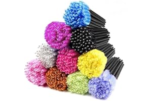 500 Pack Multicolor Disposable Mascara Wands Eyelash Brush Mascara Brushes Eyelash Extension Supplies Applicator Makeup Brush