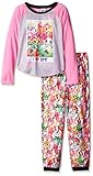 Shopkins Big Girls' Character 2-Piece Pajama Set, Pink, 8
