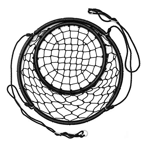 image for JumpOff Jo - Little Jo’s Web Chair Swing - Round Rope Net Hammock fo