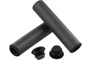 AirheadStorm Soft Foam Silicone Handlebar Grips for 22.2mm Bicycle Bars, Anti-Slip Damping Bike Grip Covers, Smooth Comfortab