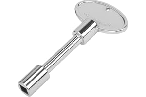 Skyflame Universal Gas Valve Key Fits 1/4" and 5/16" Gas Valve Stems, for Fire Pit and Fireplace, Polished Chrome - 3 Inches