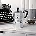 Bialetti - Moka Express: Iconic Stovetop Espresso Maker, Makes Real Italian Coffee, Moka Pot 1 Cup (2 Oz - 60 Ml), Aluminium, Silver