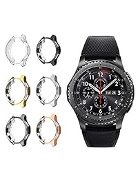 Leotop   Carcasa de TPU suave para Samsung Gear S3 Frontier SM R760   Classic Galaxy Watch 1.811 en SM R800, 42 mm