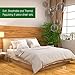 6-Piece Bed Sheets Set with Stripes by Cosy House - Fade & Lint Free - Soft, Breathable Bamboo and Microfiber Blend Bedding with Deep Pocket Fitted Sheet, Flat Sheet and 4 Pillowcases - Queen, Green