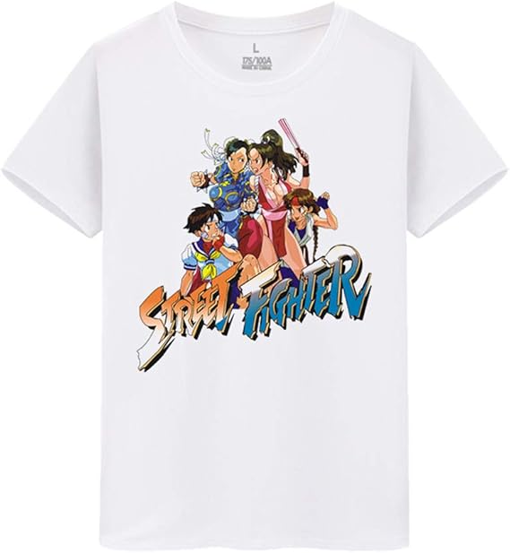 Amazon ストリートファイター Street Fighter Ryu Ken Chun Li メンズ レディース Tシャツ 夏服 半袖 シャツ Tシャツ カットソー 通販