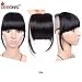 LEEONS Clip on Bangs Black Fringe Hair Extensions 6