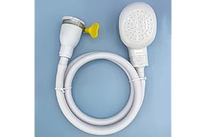 1pcs Handheld Faucet Shower Sprayer Set with 1M Rubber Hose, Adjustable Spray Modes, Quick Connect, Easy Install for Hair Was
