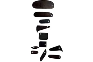 Oshhni 11 Pieces Violin Scrapers Set Violin Tools Wood Project Luthier Tools for Violin Player