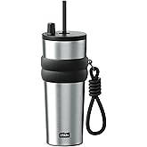 SDGA+ 24 oz Stainless Steel Tumbler with Lid and Straw, Insulated Water Bottle Leak Proof for Hot and Cold, Portable Travel Coffee Mug, Reusable Coffee Cup for Women, Original