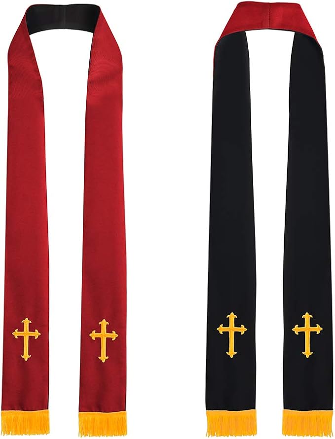 IvyRobes Camicia Prete a Maniche Corte da Uomo Clergyman con Colletto