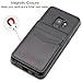 LakiBeibi Wallet Phone Case for Galaxy S9 Dual Layer Lightweight Premium Leather with Card Slots Magnetic Lock Folio Flip Protective Cover for Samsung Galaxy S9 5.8 Inch (2018) - Black