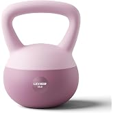 Lexipro Soft Kettlebell 10LB/15LB/20LB, Anti-Slip Wide Grip Kettlebells for Home Gym Strength Training, Cushioned Impact-Resistant Base kettlebells | Noise-reducing materials - for Women &amp; Men
