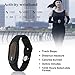 U-Trak 3D Pedometer Sport Wristband IP67 Waterproof Fitness Tracker with Accurately Track Steps/Distance/Calories,Exercise Time,Clock (No App,No Phone need) for Walking Running (Black)