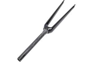 Lightweight 700C Carbon Fiber Bike Front Fork, Quick Release Rim Brake Mountain Bicycle Suspension Forks with T800 Rigid Fork