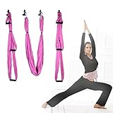 AGPtEK Deluxe Aerial Yoga Hammock Yoga Inversion Sling Trapeze for Aerial Yoga, Flying Antigravity