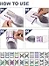 6 Pairs No Tie Shoelaces Silicone Elastic Athletic Sport Shoe Lace (Multi-color, Sky Blue, Green, Yellow, Purple, Red)