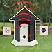 CY Ultrasonic Outdoor Dog Bark Controller Anti Barking House No Barking Household Training Tool Device in Birdhouse Shape (Black)
