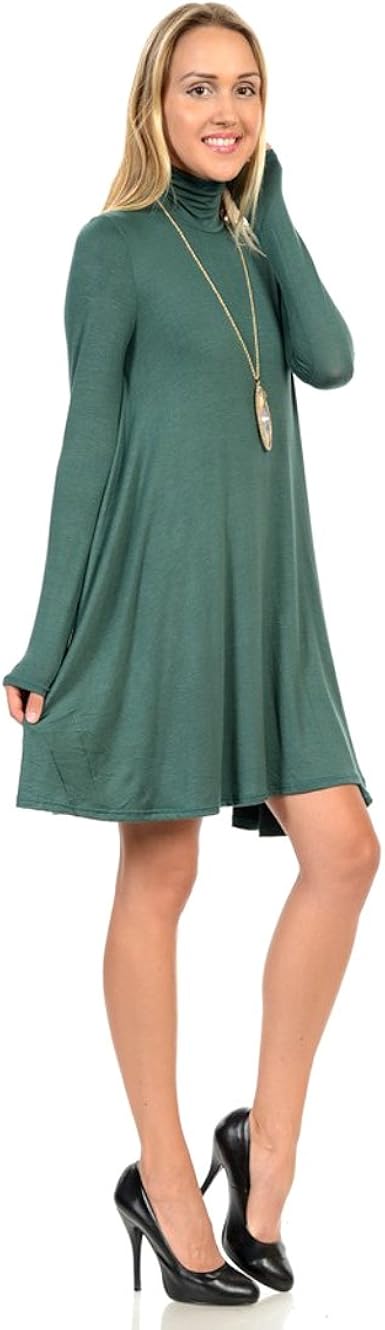 hunter green casual dress