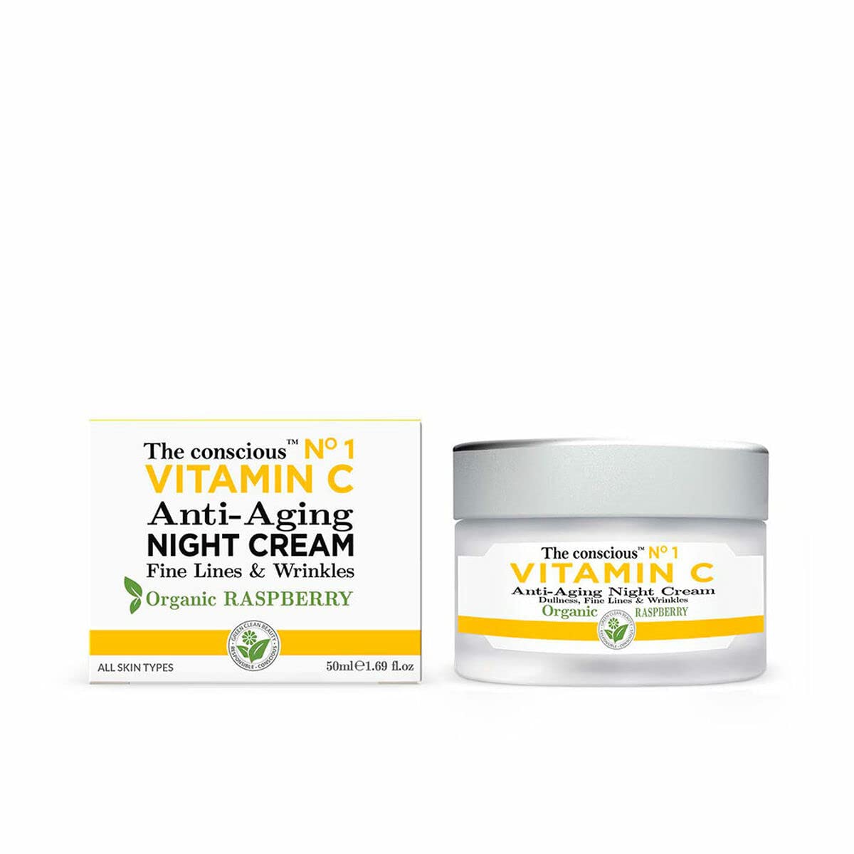Vitamin C Anti-Aging Night Cream Organic Raspberry 50 Ml