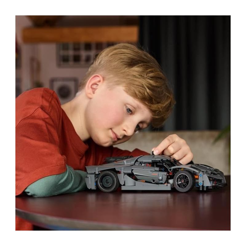 LEGO Technic Koenigsegg Jesko Absolut Supersportwagen in Grau, Bauspielzeug für Jungen und Mädchen, Spielzeugauto für Kinder, Geschenk für Autofans, Dekoration für das Kinderzimmer 42173