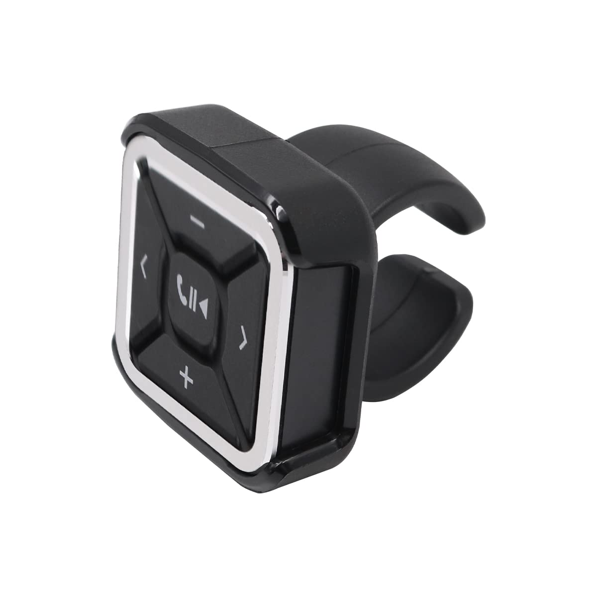 POFET Steering Wheel Remote Control Bluetooth 5.0 Remote Control Rechargeable Hands-Free Call Support Waterproof for Car Bicycle Motorcycle