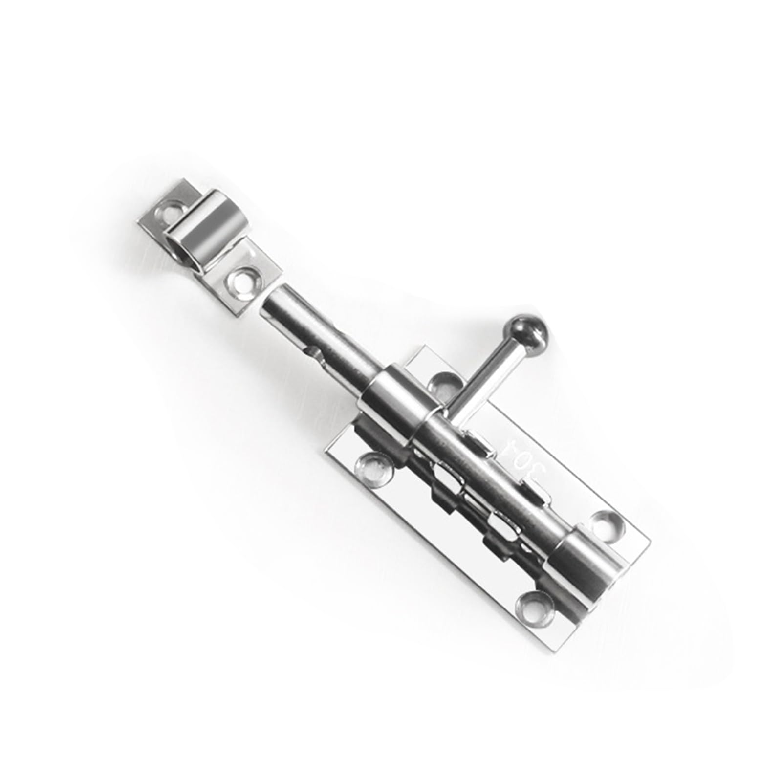 4" Slide Gate Latch Bolt, Stainless Steel Heavy Duty Solid Door Latch Lock