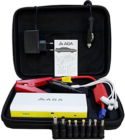 AGA A3D Yellow/White 600A Peak 16000mAh Portable Power Bank and Car Jump Starter (16000mAh)