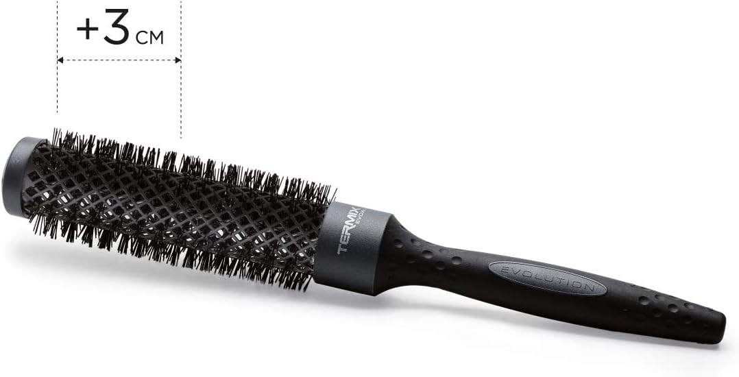 Termix Evolution XL Round Hairbrush diameter 17 mm, 3cm longer- Hairbrush with ionized fibers and a 25% extra surface for faster drying - Image 5