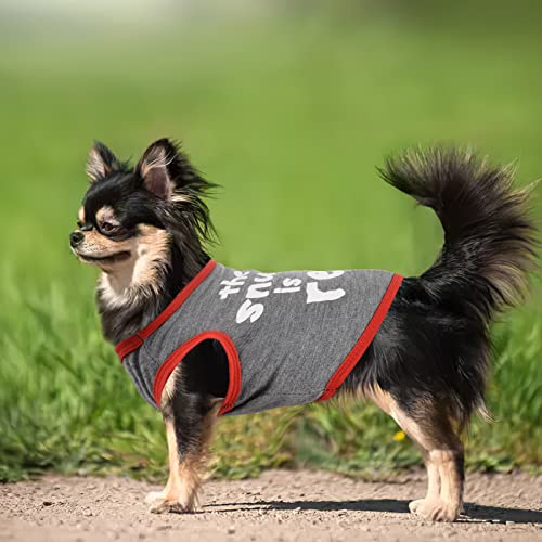 Dog Shirt for Small Dogs Girl Boy I Love My Mom Dad Puppy T-Shirts