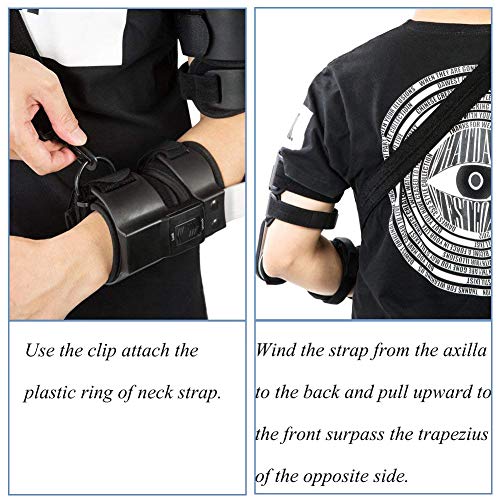 Hinged ROM Elbow Brace, Adjustable Post Op Elbow Brace with Strap for Support Post Op Injury Recovery(Left)