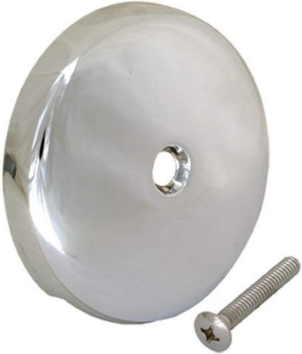 EZ-FLO 0 Two-Hole Face Plate with Brass Screws replacement bath overflow faceplate, 0.70 x 3.3 x 3.3, Chrome - Outdoor Flags - 