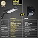 Licwshi Solar Lights Outdoor 48 LED 4500mAh,IP65 Waterproof Outdoor Security Night Light,Wireless Wall Lamp with Motion Sensor and Remote Control for Garden, Fence, Patio, Yard, Gate Garage-Warm White