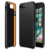 iPhone 8 Plus Case, iPhone 7 Plus Case, Maxboost [SnapPro Series] Apple iPhone 8/7/6s/6 Plus Cover with Gel Cushion [Matte Black] Premium Shock-Absorption Protection Frame Enhanced Soft Touch Coating