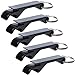 KLOUD City® Pack of 5 Black Aluminium Alloy Pocket Beer Bottle Canned Bottle Opener Claw Bar With Key Chain Keyring