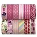 allydrew Sweet Pink Washi Tapes Decorative Masking Tapes (ADSET15), Set of 12