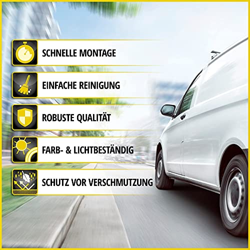 WALSER 10456 Autostoelhoes Transporter Fit, Auto Stoelbekleding van stof antraciet compatibel met VW T5, Dubbele Bank… - Image 5