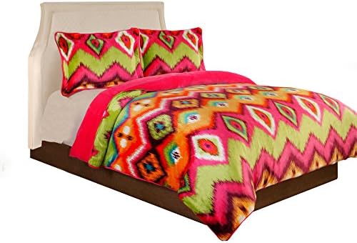 Fraiche Maison Gypsy Velvet Plush Print Comforter Set, Twin