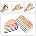 AOLIGE Squishies Slow Rising Jumbo Kawaii Cute Colored Unicorn Creamy Scent for Kids Party Toys Stress Reliever Toy (Triangle Cake)