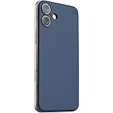 Atom Studios for iPhone 16 Plus Case Magnetic Soft Snap, Compatible with Magsafe, Ultra Thin Slim-Fit, 100% Recycled Materials, Phone Case for iPhone 16 Plus (6.7") - Navy