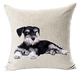 Cotton Linen I Work Hard So My Dog Can Have A Better Life Throw Pillow Covers Cushion Cover Decorative Sofa Bedroom Living Room Square 18 Inches