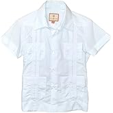 SUNINCANS Guayabera Cotton Formal Shirt for Boys Traditional Latin Events
